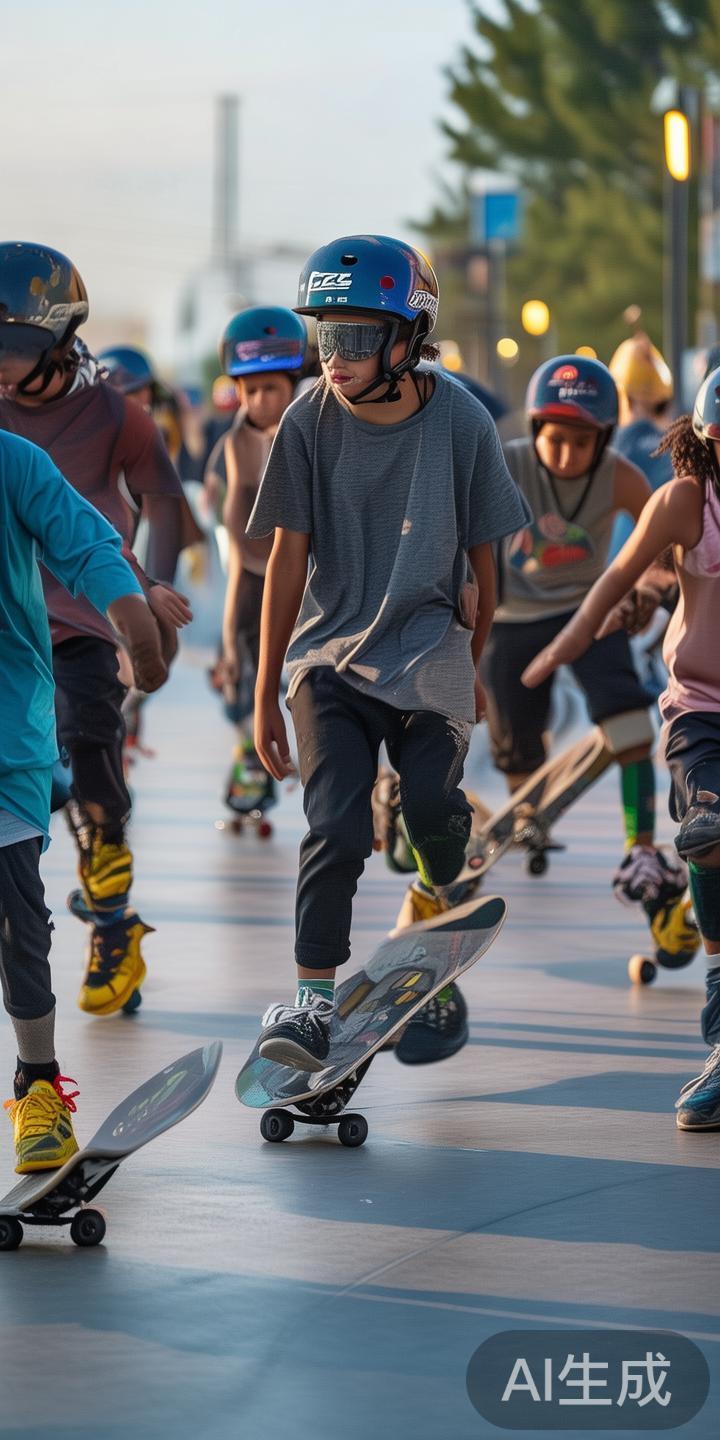 乐动体育全面推广滑板运动，促进青少年度身心健康与技能全面发展